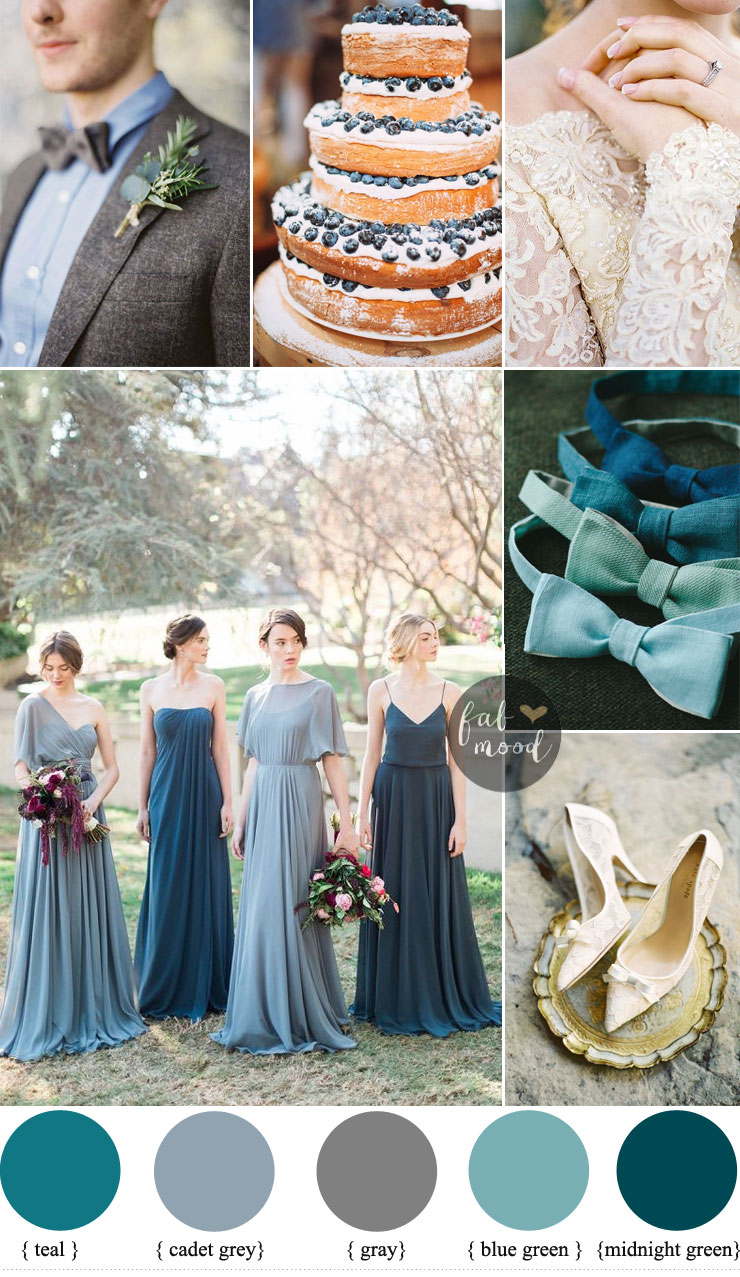34 Blue Wedding Colour Paletttes For your blue wedding theme