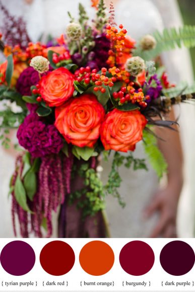 Hypericum Berry Wedding Flowers For Autumn Wedding