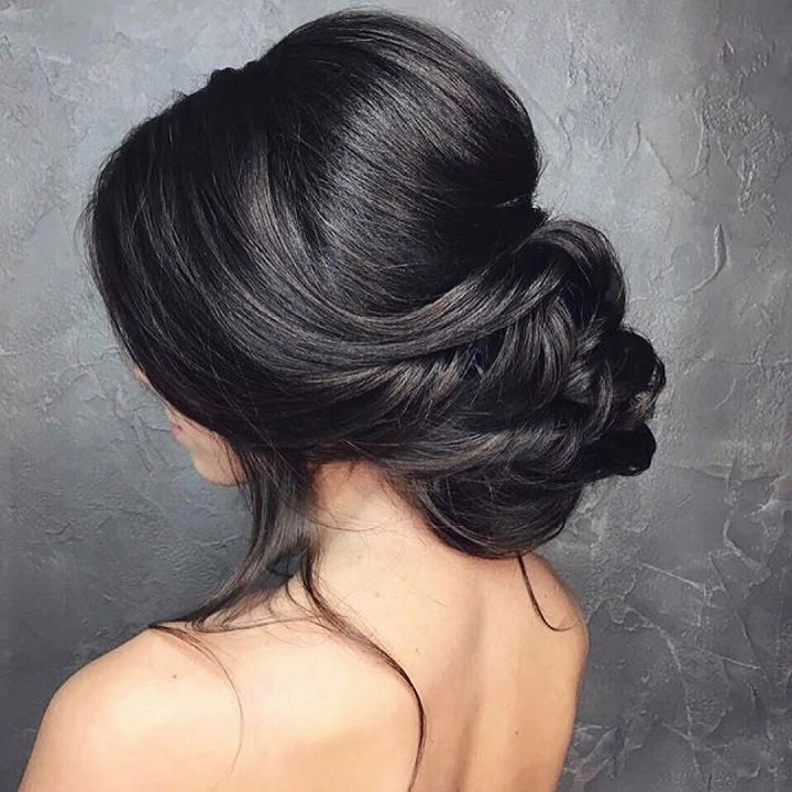 Low Bun Wedding Hair