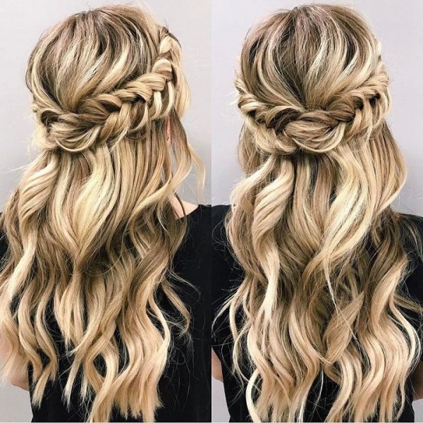 Braid half up half down hairstyle 1 - Fab Mood | Wedding Color ...