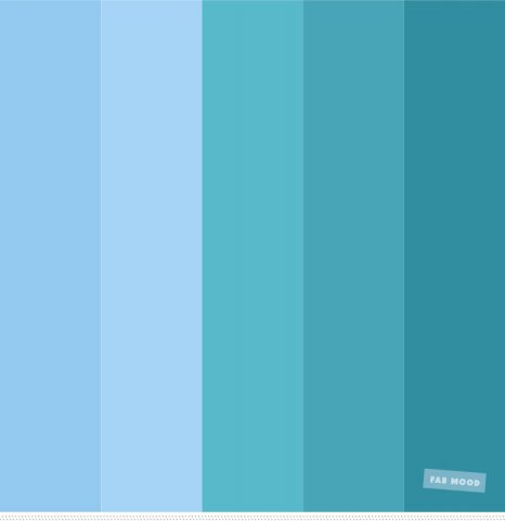 Color Inspiration : Light Blue , Sky Blue And Green Ocean Color Palette