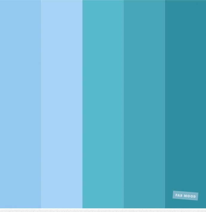 Color Inspiration : Light Blue , Sky Blue And Green Ocean Color Palette