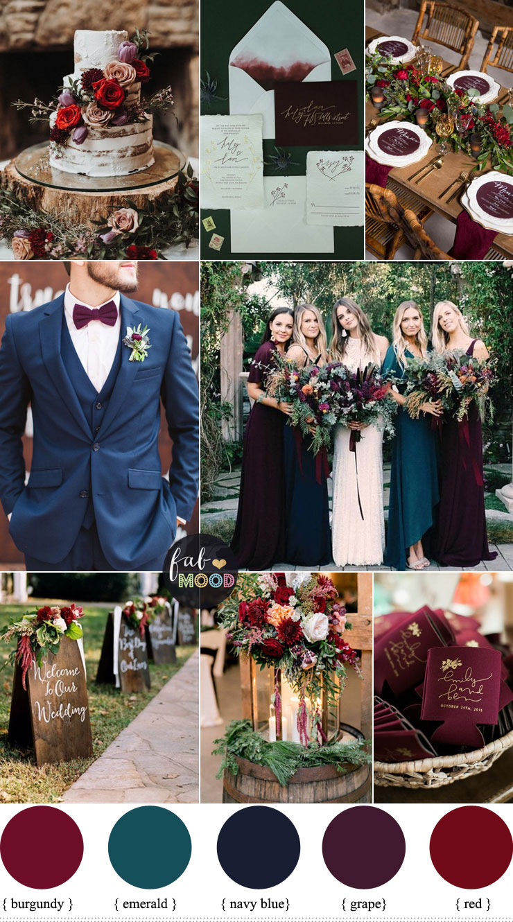 Jewel Toned Wedding Colours The Perfect Autumn Wedding Colurs