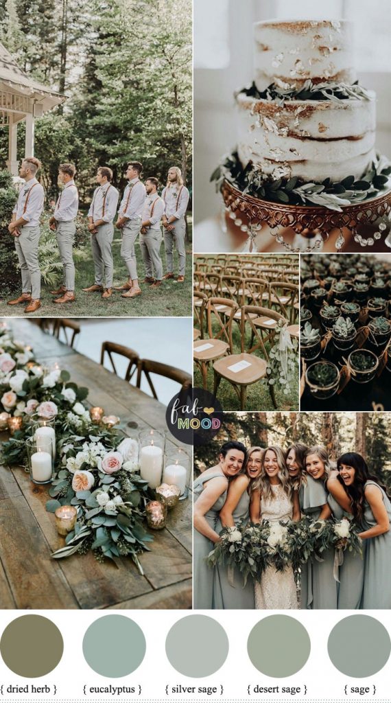 Sage wedding colors { Sage green wedding theme }