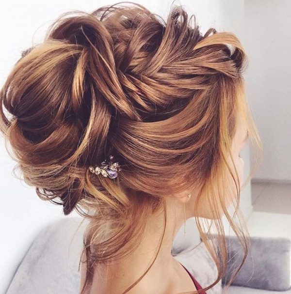 Romantic Wedding Updo Hairstyle Ideas - Fab Mood 