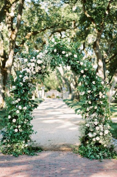 Beautiful Floral Wedding Arches To Swoon Over, Wedding Arbor flowers