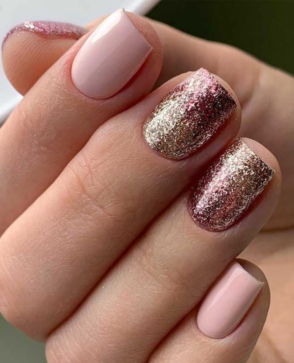 100 Beautiful Wedding Nail Art Ideas For Your Big Day pink nail with