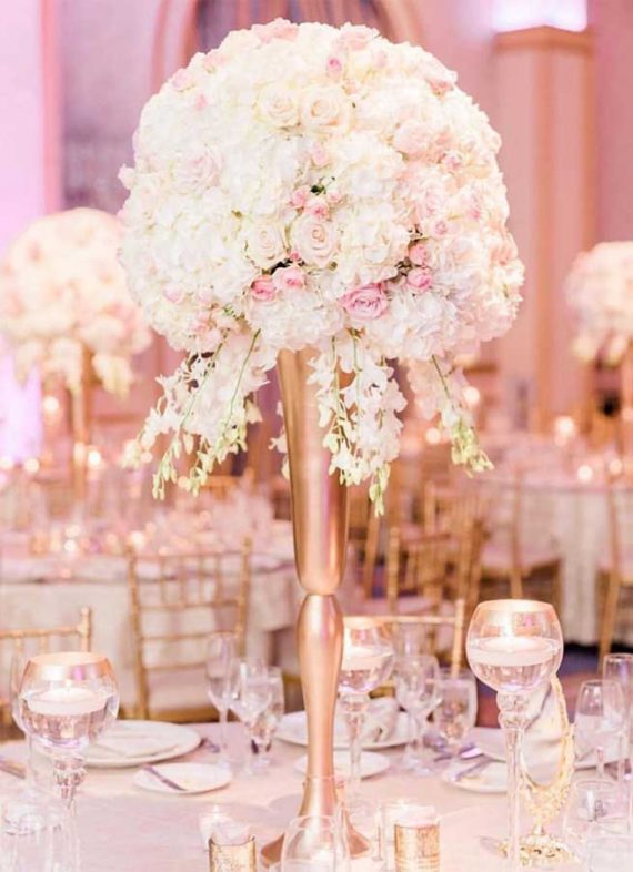 45 Ways To Dress Up Your Wedding Reception Tables 1 - Fab Mood