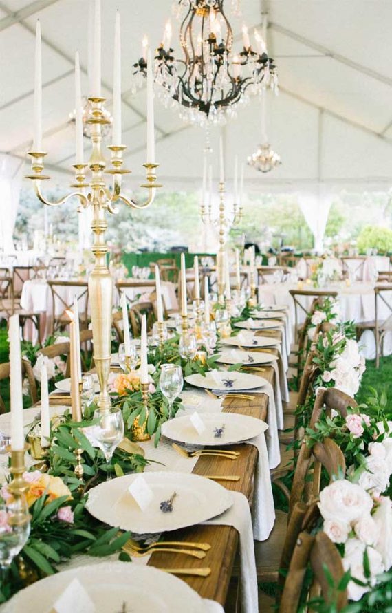 45 Ways To Dress Up Your Wedding Reception Tables 1 - Fab Mood