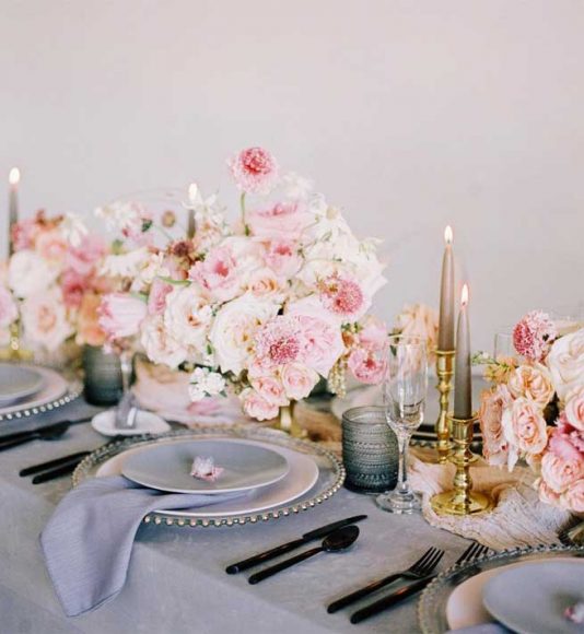 45 Ways To Dress Up Your Wedding Reception Tables 1 - Fab Mood