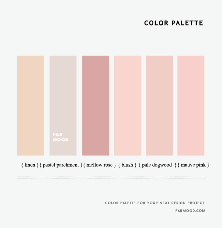 pastel shades of pink, Color Palette Ideas