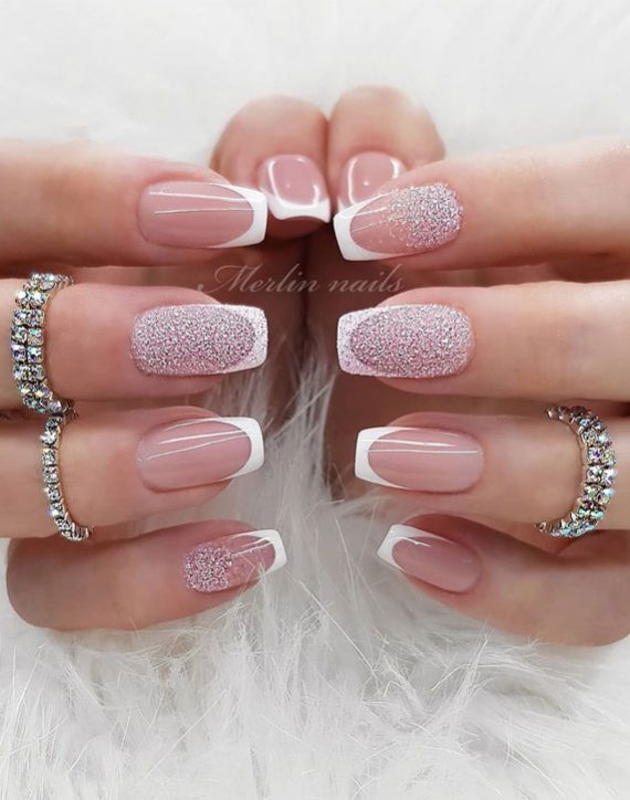 10 French Tip Nails Inspired Spring Nail trends to wear now, French Nails