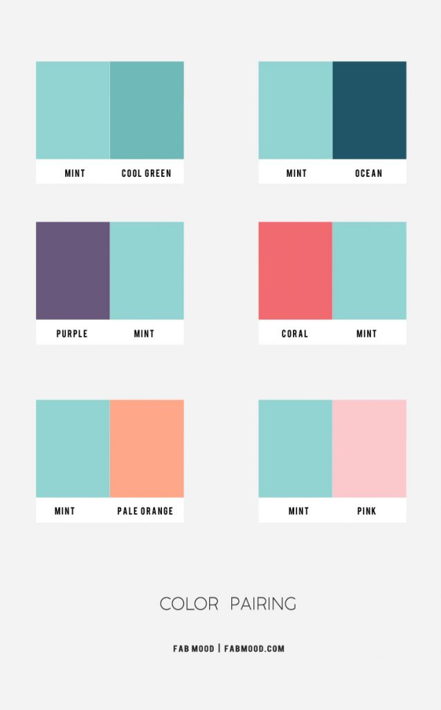 Color Combos : Mint Green Color Combos 1 - Fab Mood | Wedding Color ...