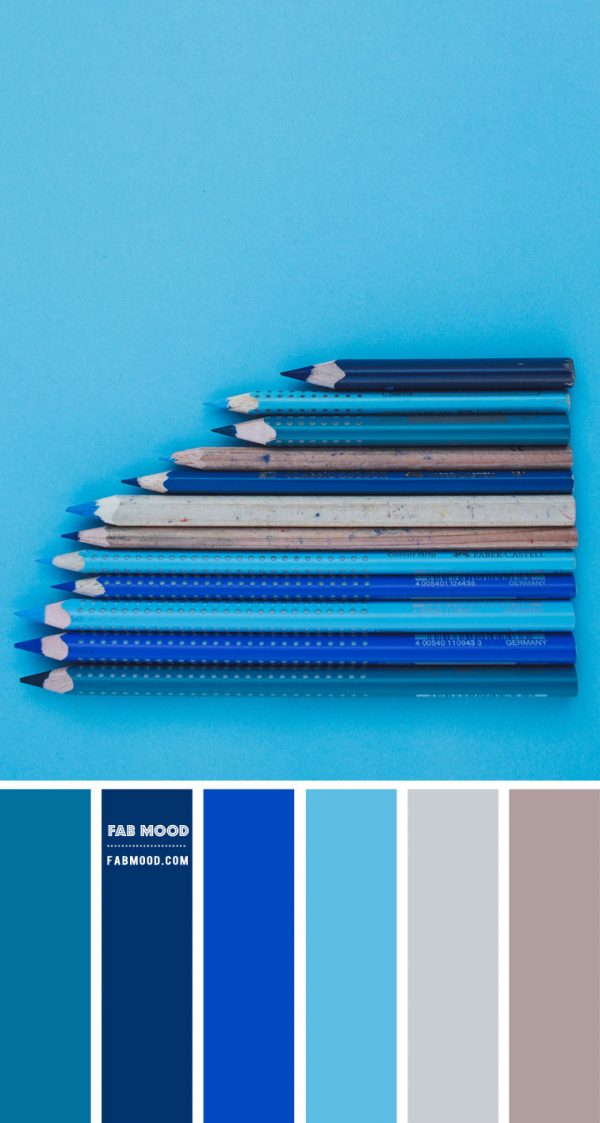 Blue Hue - Dark blue, Royal Blue , Blue Teal and Grey Color SCheme