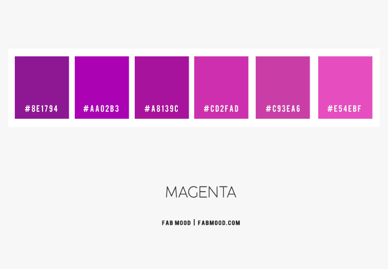 Magenta and purple color scheme - Color Palette #47 1 - Fab Mood