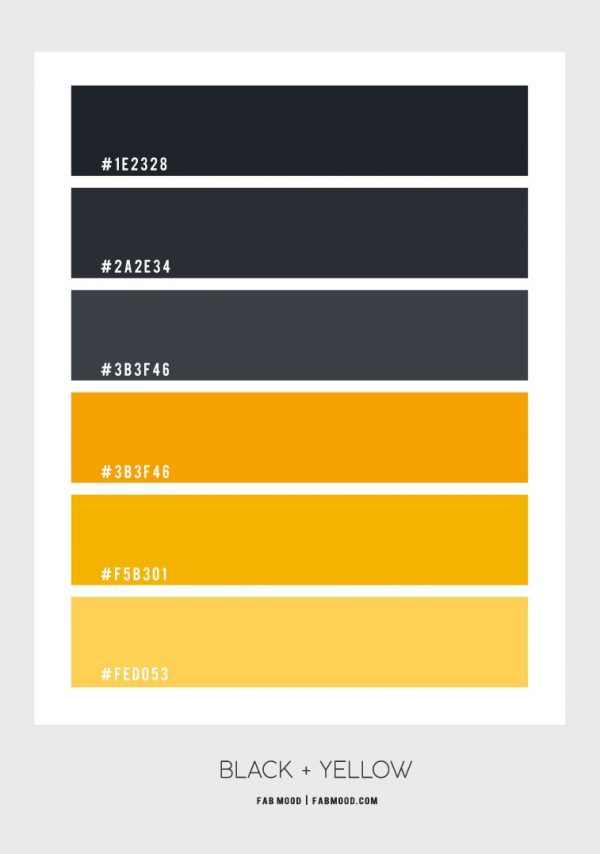 Black and Yellow Color Scheme – Color Palette #52 1 - Fab Mood ...