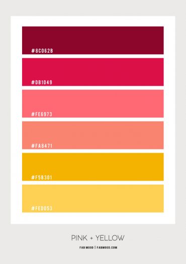 Pink and Yellow Color Scheme – Color Palette #53 1 - Fab Mood | Wedding ...