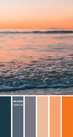 Dark Blue, Peach and Orange Color Scheme – Color Palette #56 1 - Fab ...