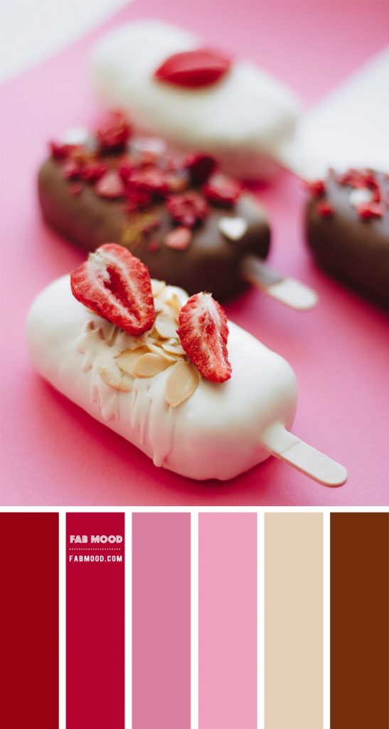 Red Pink and Chocolate Brown color scheme – Color Palette #50 1 - Fab