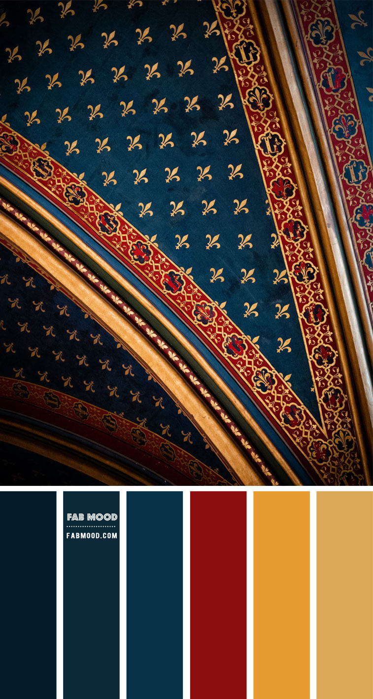 Navy Blue and gold color scheme – Color Palette #69 1 - Fab Mood | Wedding Colours, Wedding Themes, Wedding colour