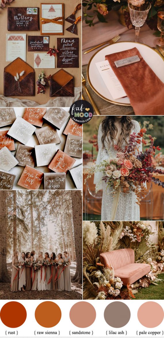 Earthy Toned Wedding Colour Palette 1 - Fab Mood | Wedding Color ...