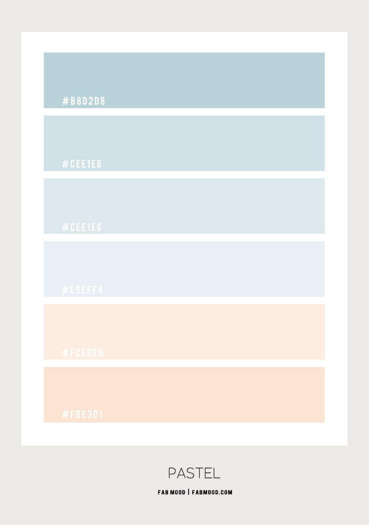 Pastel Colour Palette #83 1 - Fab Mood  Wedding Colours, Wedding Themes,  Wedding colour palettes