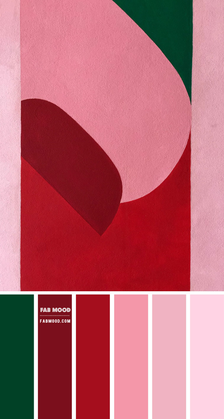 Bold and Vibrant: Red Into Pink Color Palette