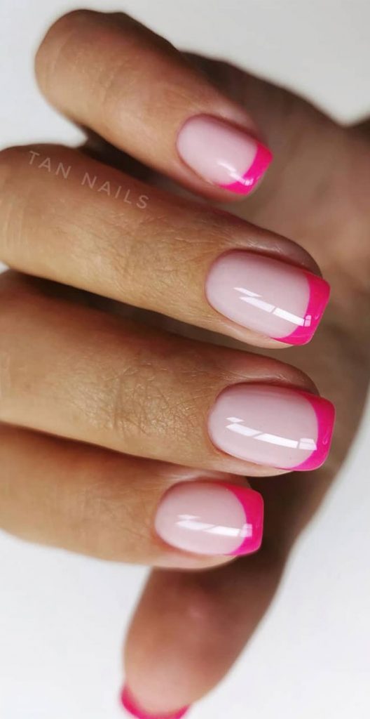 Pretty French Manicure With Colour Line Ideas 1 Fab Mood Wedding