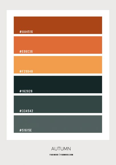 Brown, Green and Orange Colour Scheme – #ColourPalette 110 1 - Fab Mood ...