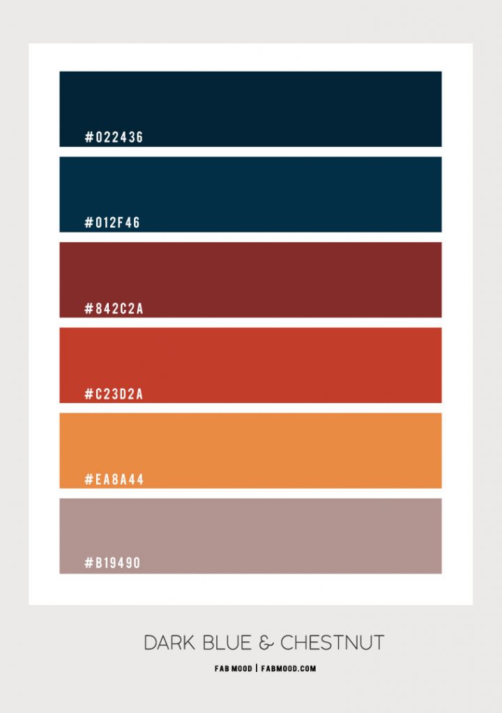 Chestnut and Dark Blue Colour Scheme– Colour Palette #102 1 - Fab Mood ...