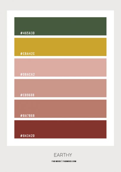 Earth Tone Colour Scheme, Earth Tone Paint Colors