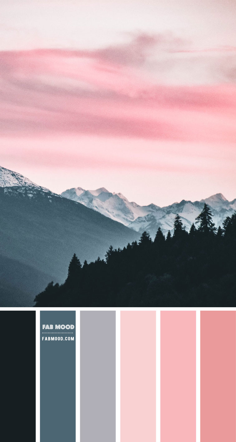 Pink Winter Sky Inspired Colour Palette