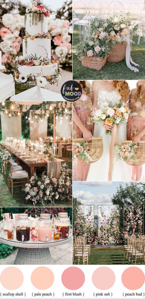 Garden Wedding In Soft Pink and Peach Colour Theme | fabmood