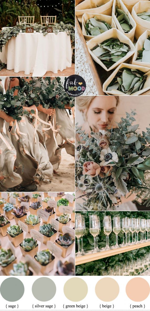 Beige and Sage Wedding Color Palette | fab wedding ideas | fabmood.com