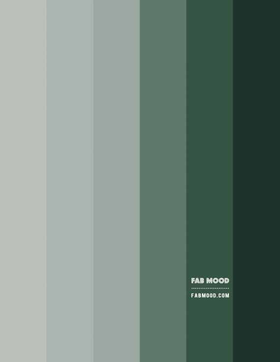 Shades of Green Colour Scheme – Colour Palette | Famood