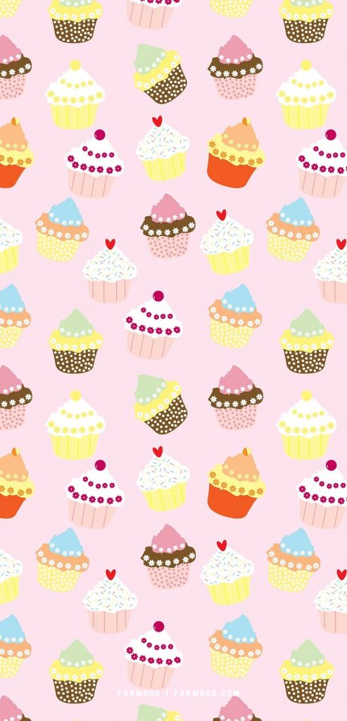 Cute cupcake wallpaper designs for phone, Cupcake Wallpaper aesthetic