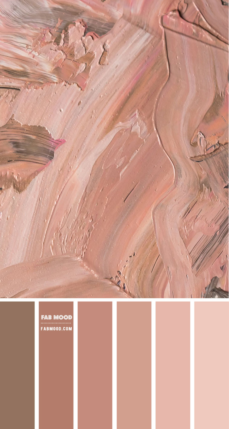 Soft Pink and Brown Color Palette