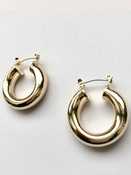 14k gold plated hoop earrings - Fab Mood | Wedding Color, Haircuts ...