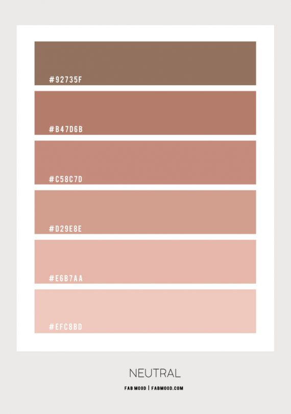 Brown neutral colour scheme – Colour Palette 136