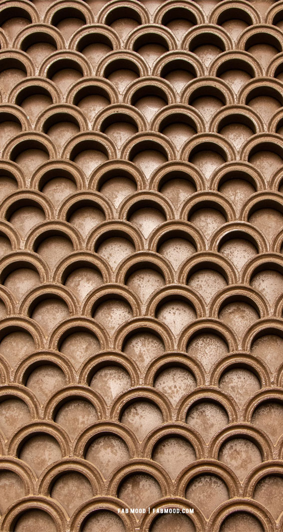 7 Aesthetic Brown Wallpaper : Brown Geometric Patter Wallpaper