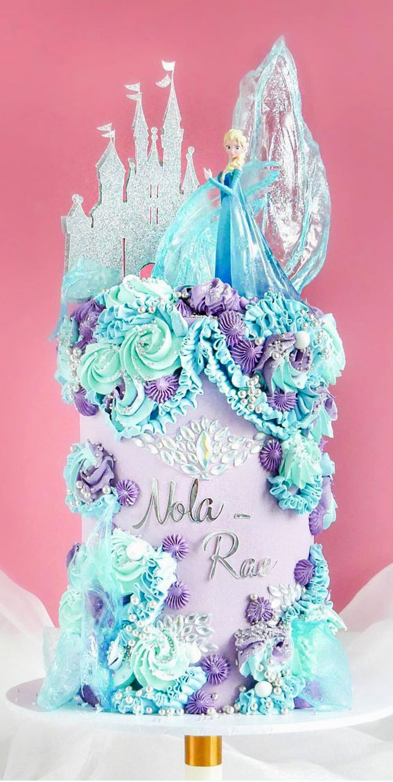 FROZEN Elsa and Anna Edible Party Cake topper image decoration | eBay