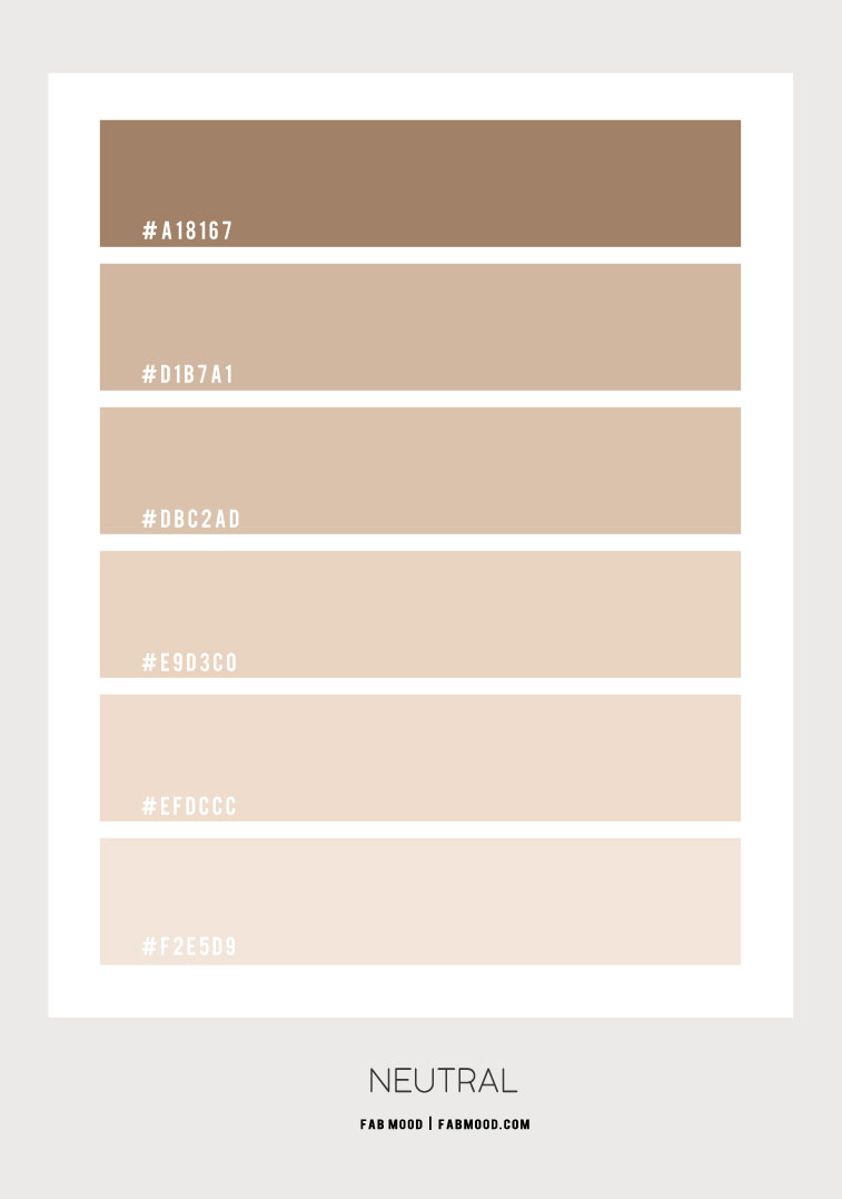 beige color chart