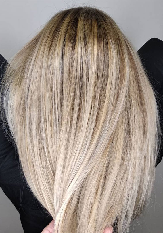 caramel lowlights on blonde hair