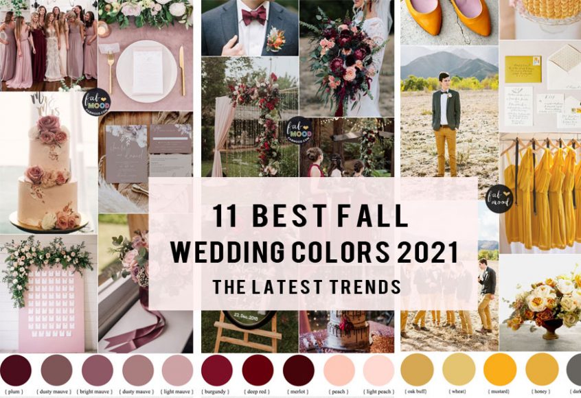 2021 fall wedding colors