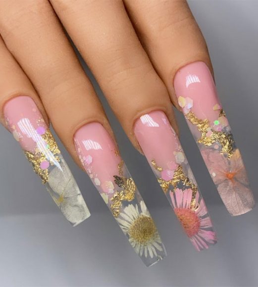 11 Encapsulated Nails Ideas To Keep Your Style On Nail Art Designs 2021