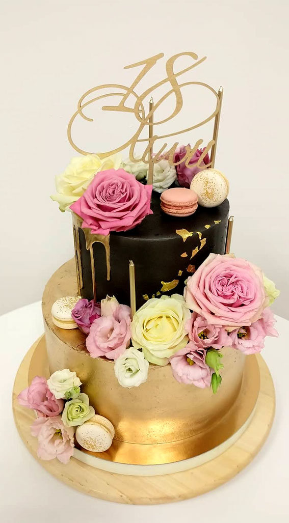 Gold Drip Cake Birthday Cake - Cheltenham - Gloucestershire – Vanilla Pod  Bakery