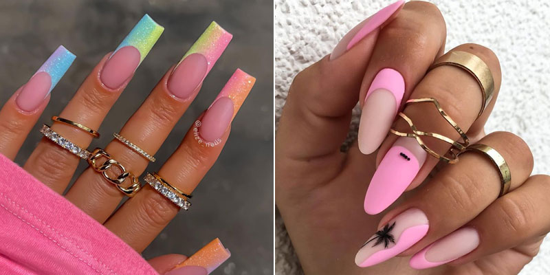 23 Cute Summer Nail Trends 21 Acrylic Nail Art Designs