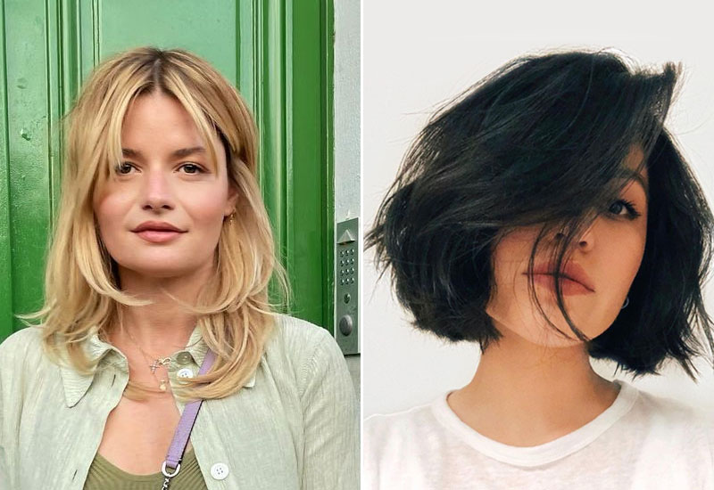 Trendy, cute and flattering haircuts for round faces