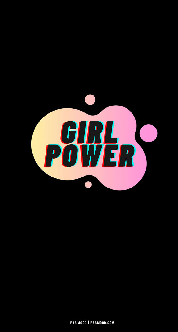 Free Vector | Girl power on floral background vector