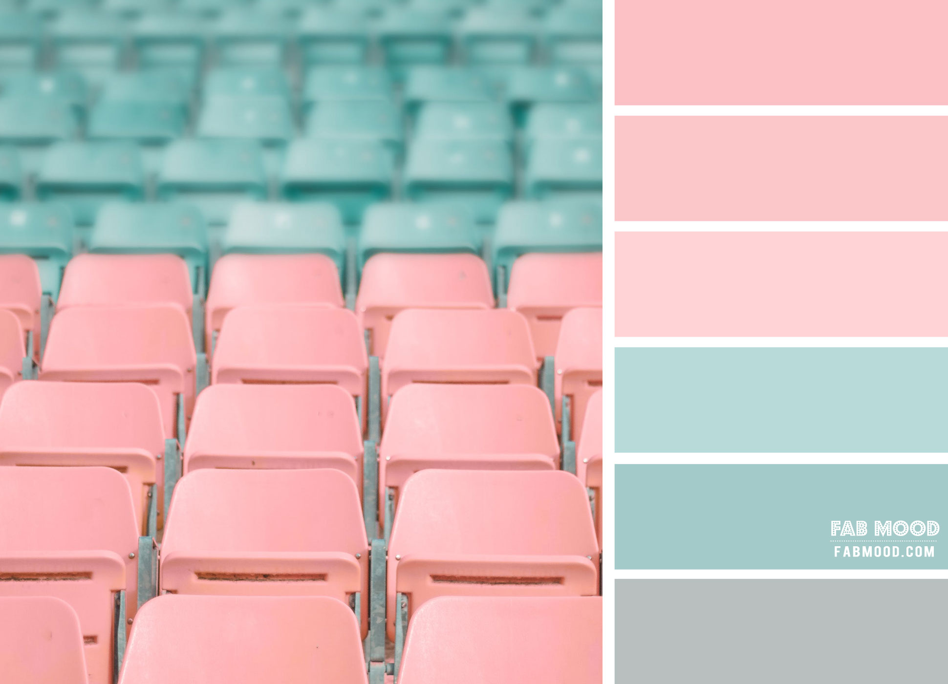 Mint and Pink Colour Scheme : Pastel Colour Palette Background